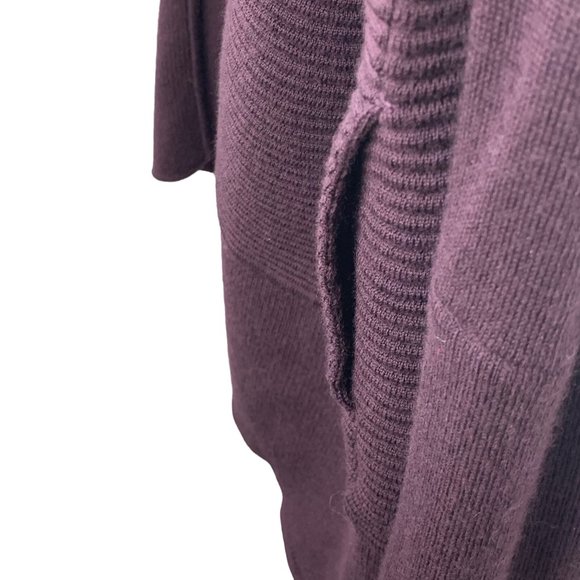 Lululemon Merino Wool Sit In Lotus Wrap ll Sweater Size 12 Heathered Plum - Picture 6 of 12